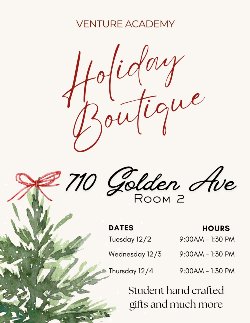 Holiday Boutique Flyer